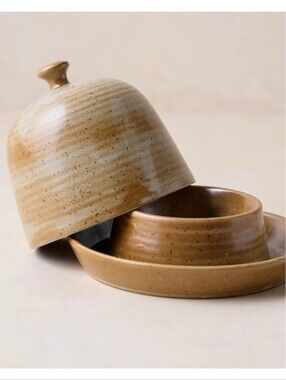 NWT Magnolia French Grey Reduction Fire Butter Dish